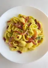 Ricetta Conchiglie Zucchine e Speck