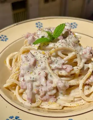 Ricetta Spaghetti cremosi Salvacena di FraiFornelli