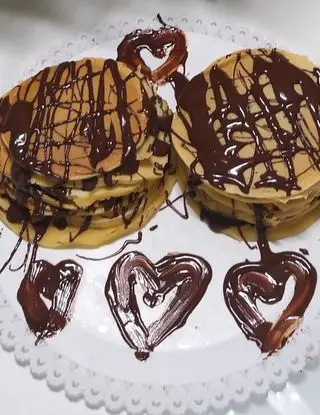 Ricetta Pancakes con cioccolato fuso di angy88