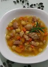 Ricetta Zuppa di ceci, zucca e castagne.