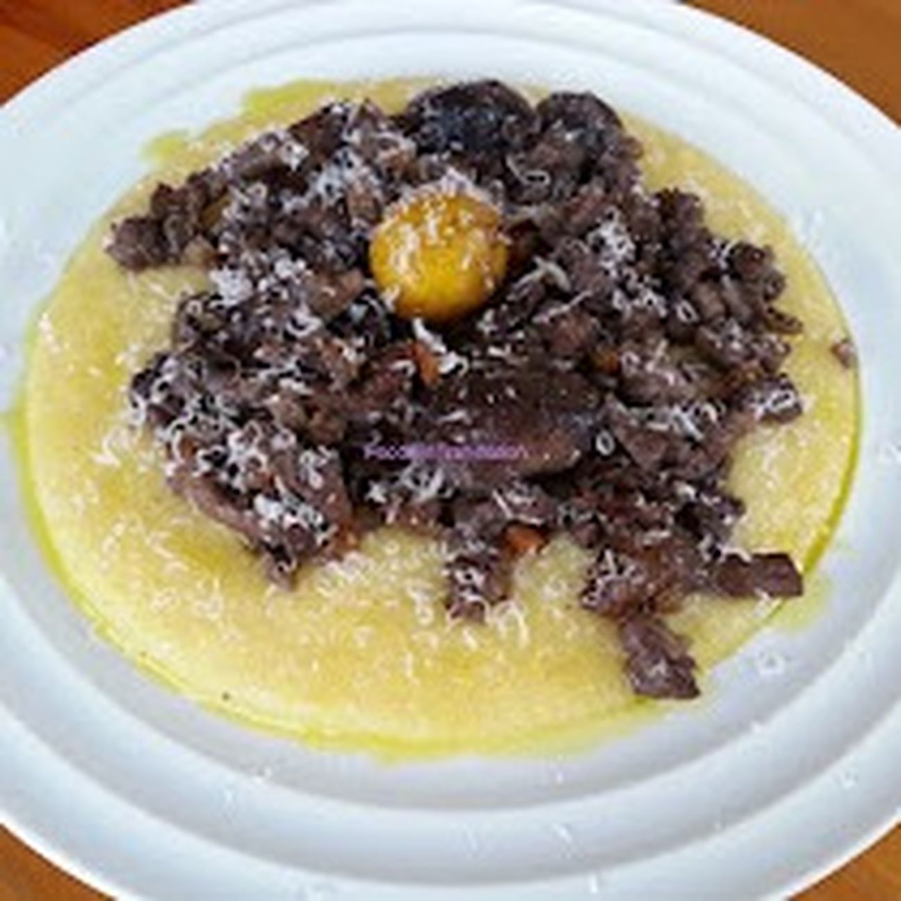 Polenta al ragù bianco