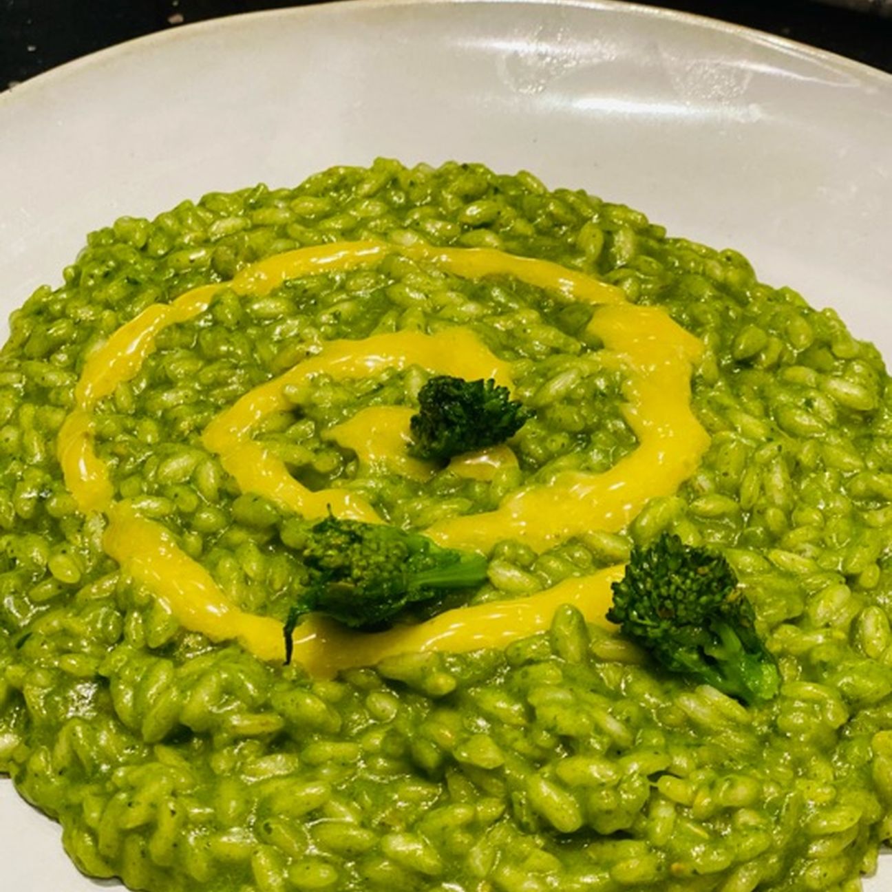 Risotto cime di rapa e crema al limone