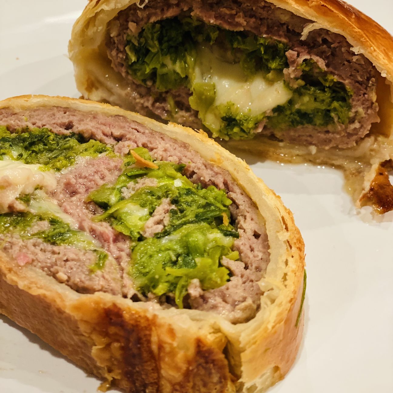 Polpettone cime di rapa scamorza in crosta