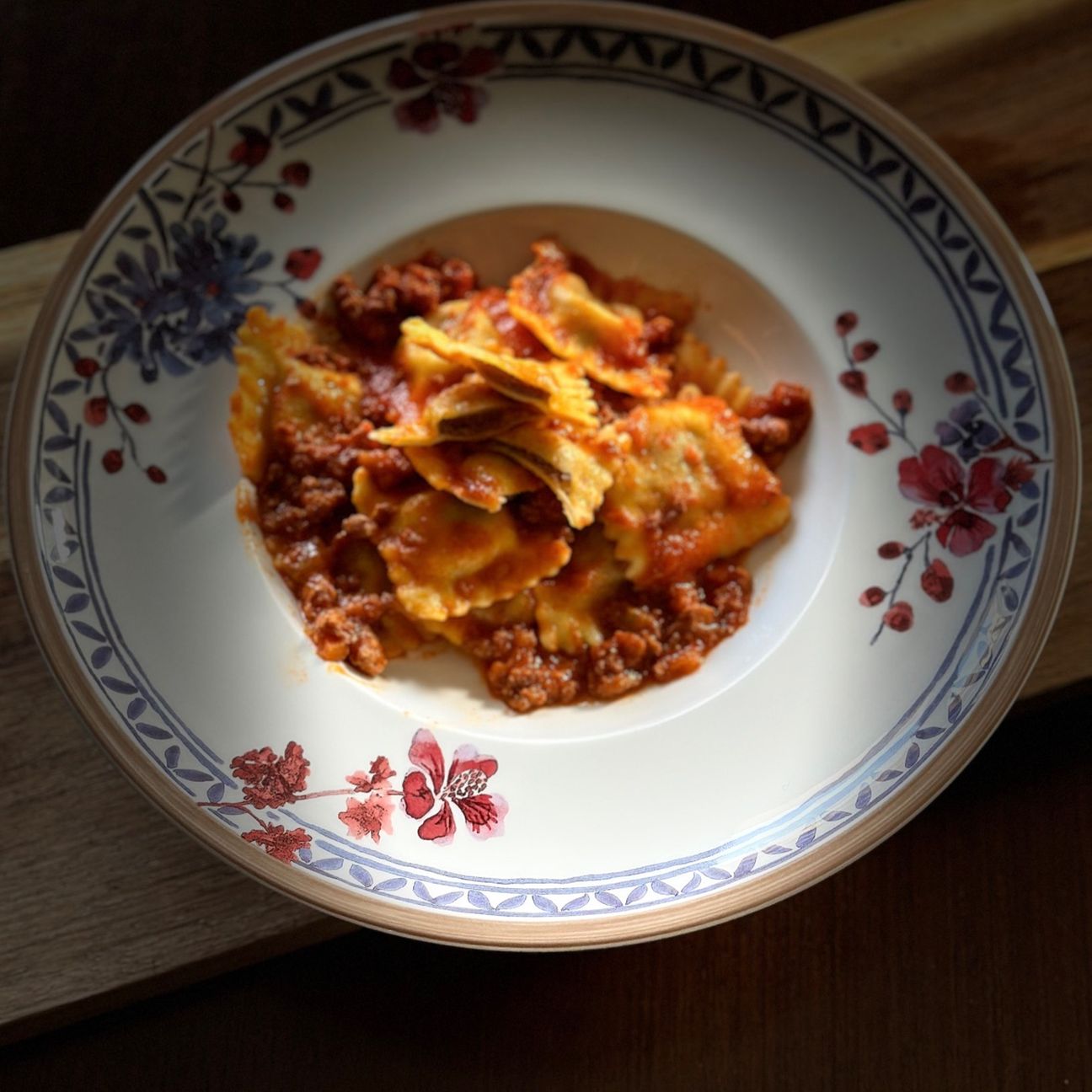 Ravioli al brasato Fini con ragu alla bolognese