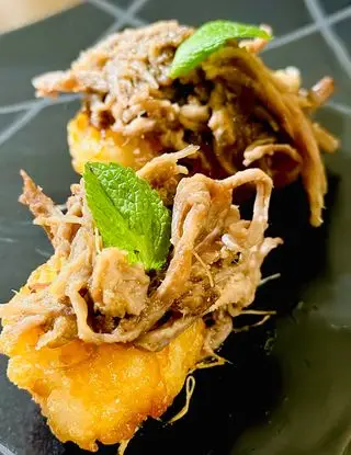 Ricetta Crispy rice , pulled pork su maionese calve di lucia.pavanastolfo