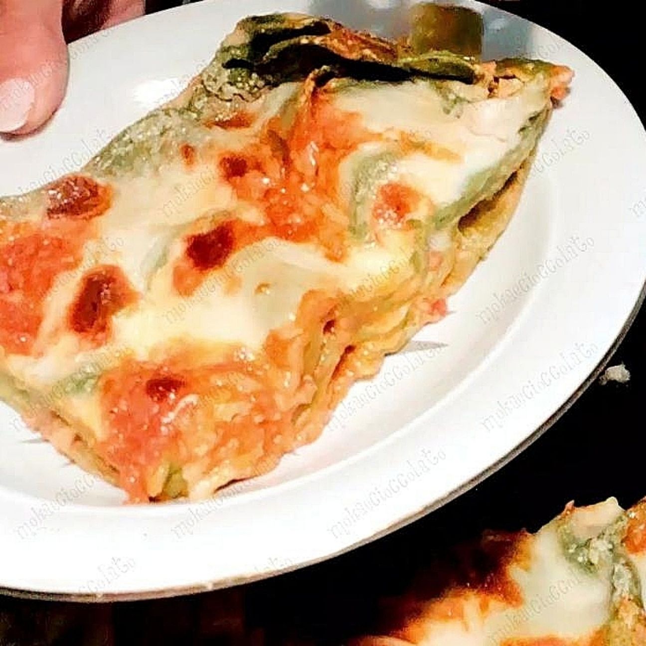 Lasagna verde e salsiccia