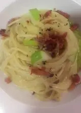 Ricetta Spaghetti Guanciale e Mela Verde