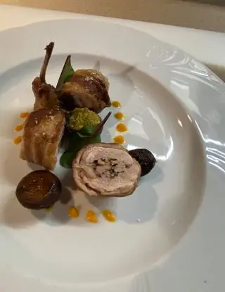 Ricetta rollet di quaglia, purea di zucca, funghi ripieni di michele_goldin