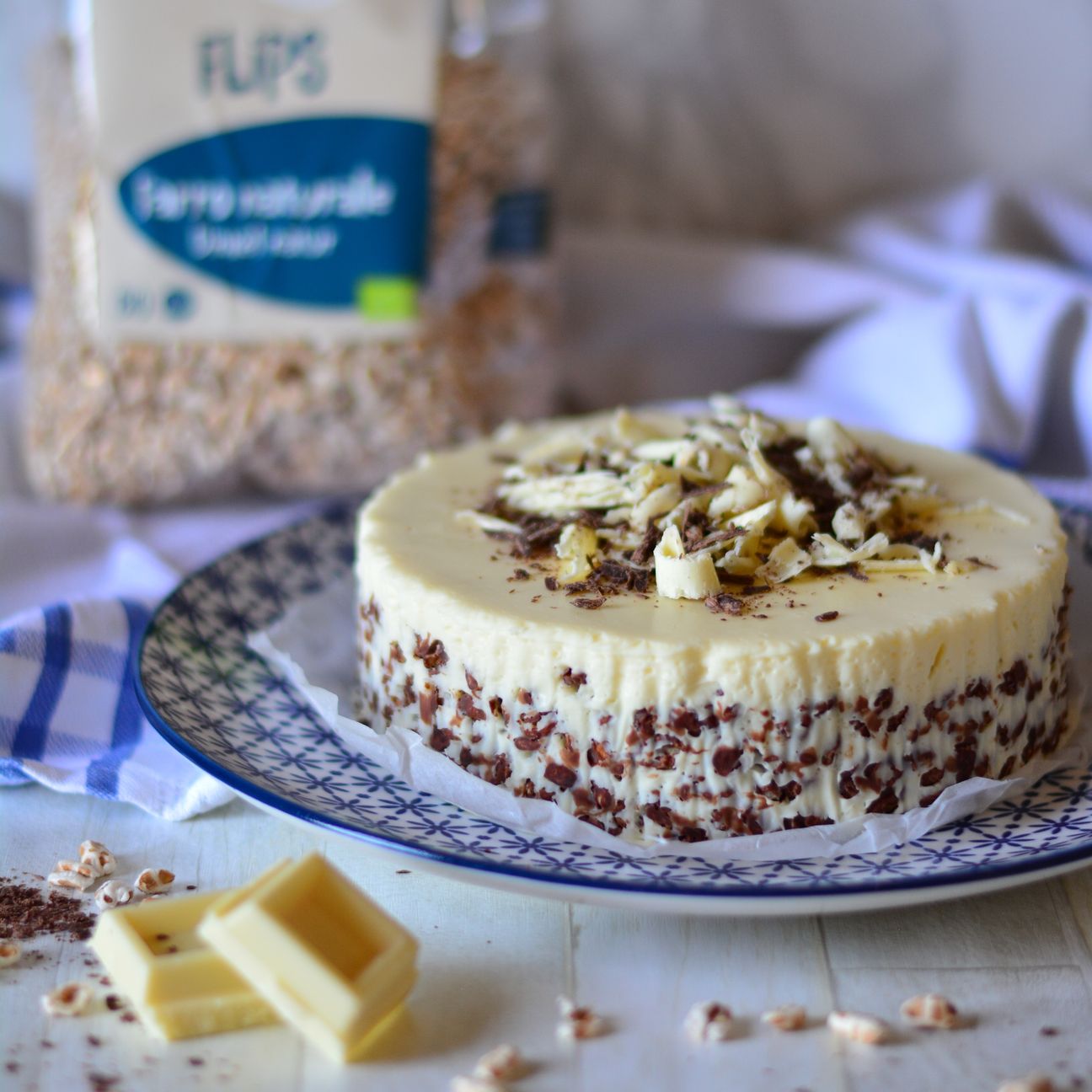 Cheesecake al cioccolato bianco – senza burro