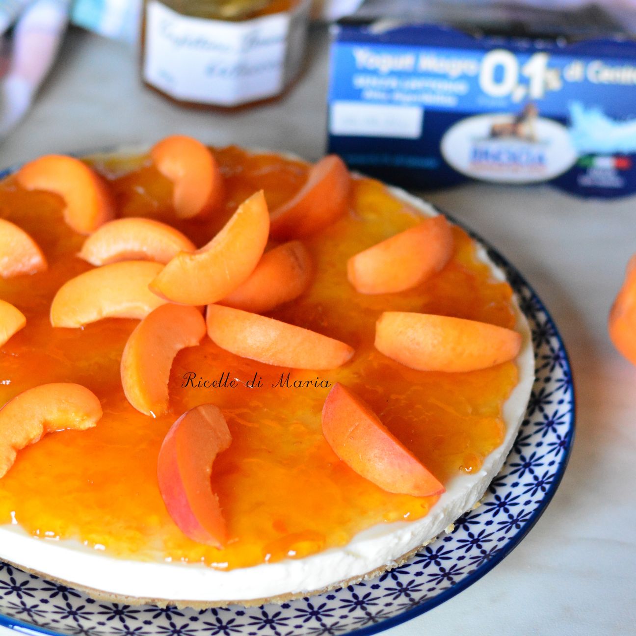 Cheesecake alle albicocche senza mascarpone