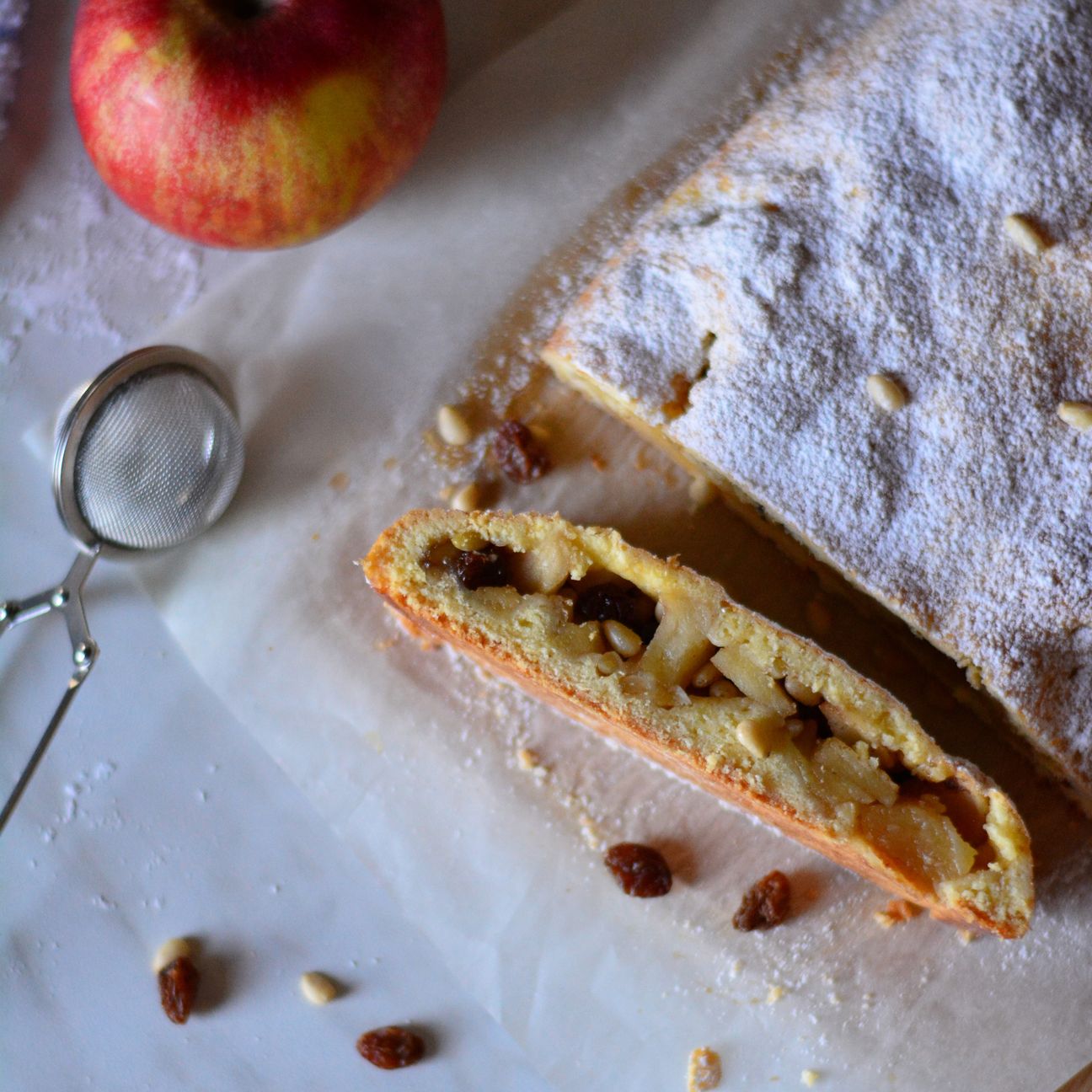 Strudel di mele con pasta frolla