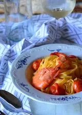 Ricetta Tagliatelle con mazzancolle