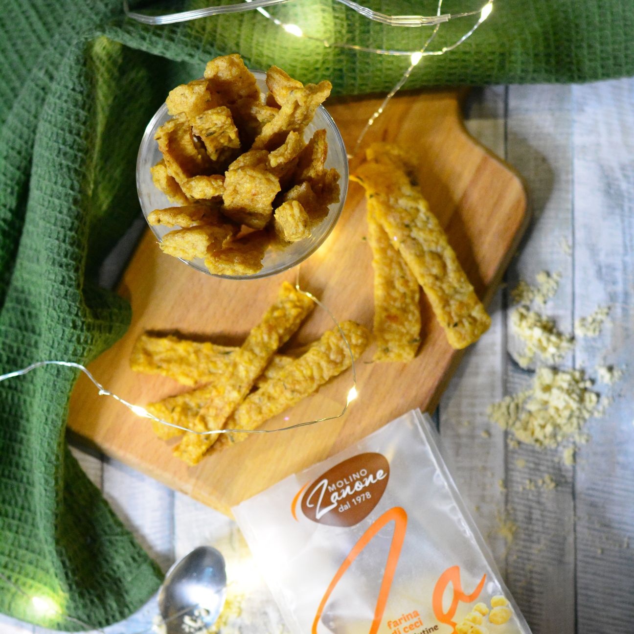 Chips di farina di ceci