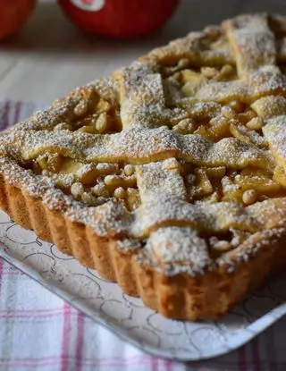 Ricetta Crostata mele e crema pasticcera di ricettedimaria