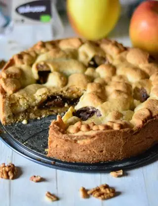 Ricetta Crostata mele e noci di ricettedimaria
