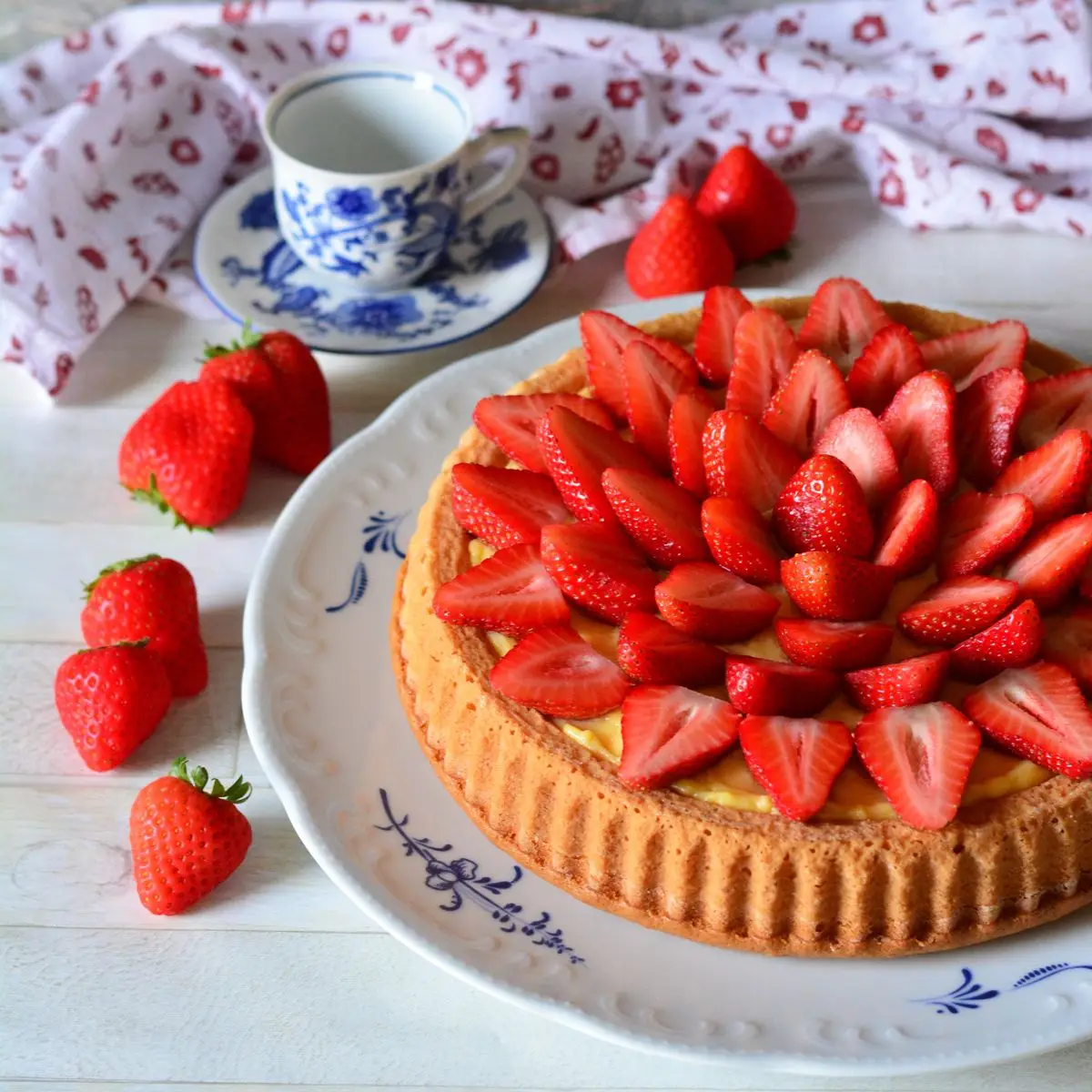 Ricetta Crostata morbida alle fragole di ricettedimaria