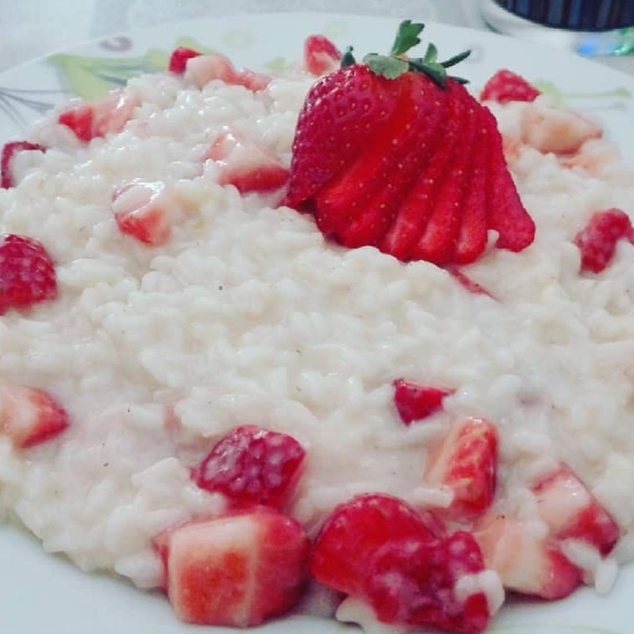 Risotto fragole e caprino #ricettedirisotti