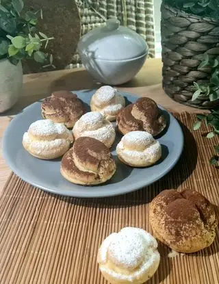 Ricetta Bignè  con crema pasticcera e crema al cacao di Briciole_di_mollica