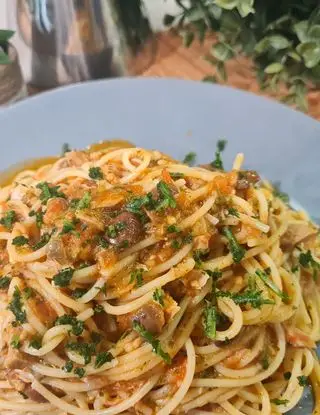 Ricetta Spaghettino con filetti di tonno pomodoro fresco e olive taggiasche di Briciole_di_mollica