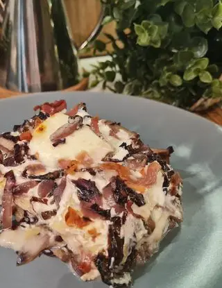 Ricetta Lasagnetta con radicchio, prosciutto crudo e stracchino di Briciole_di_mollica