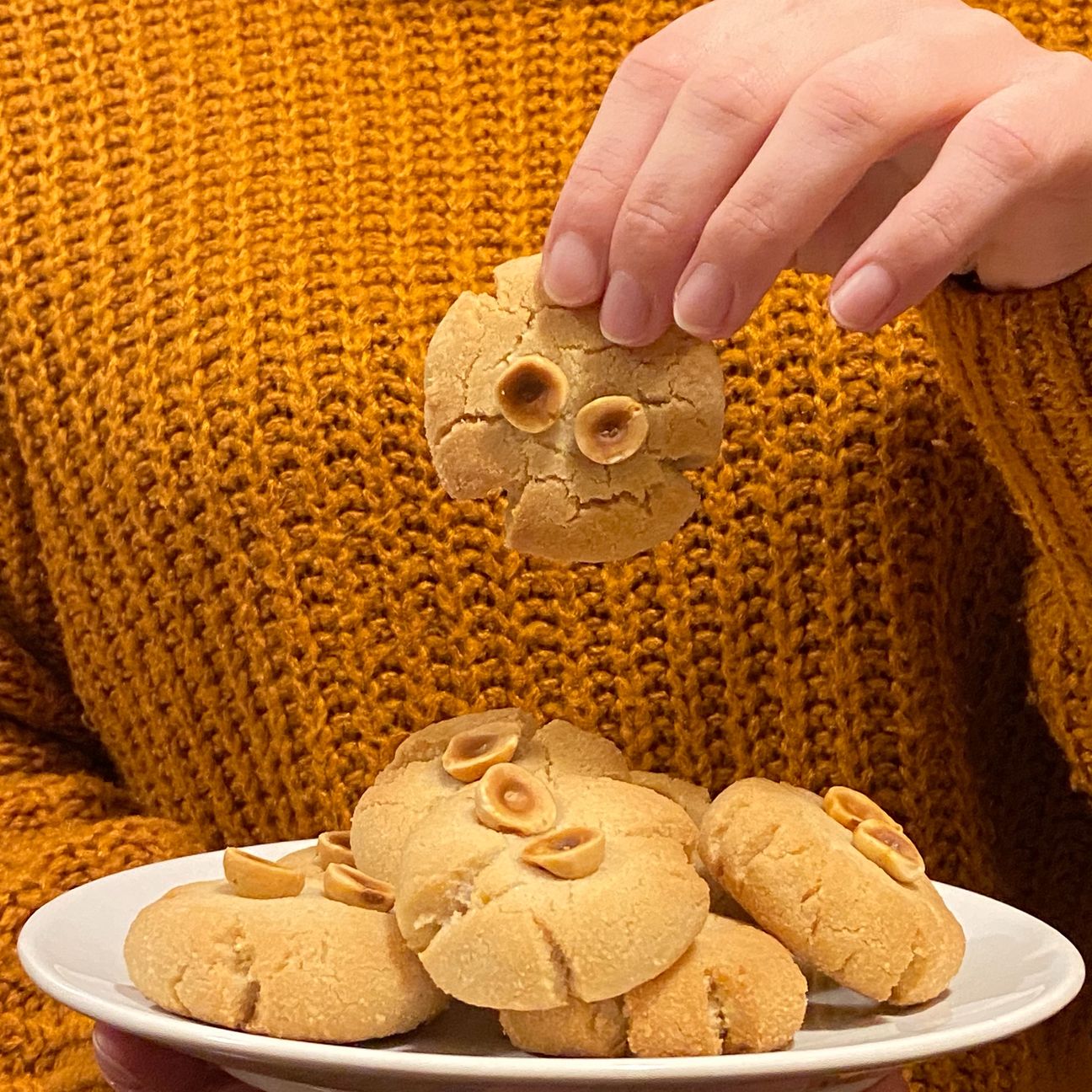 Biscotti con farina di riso e mandorle
