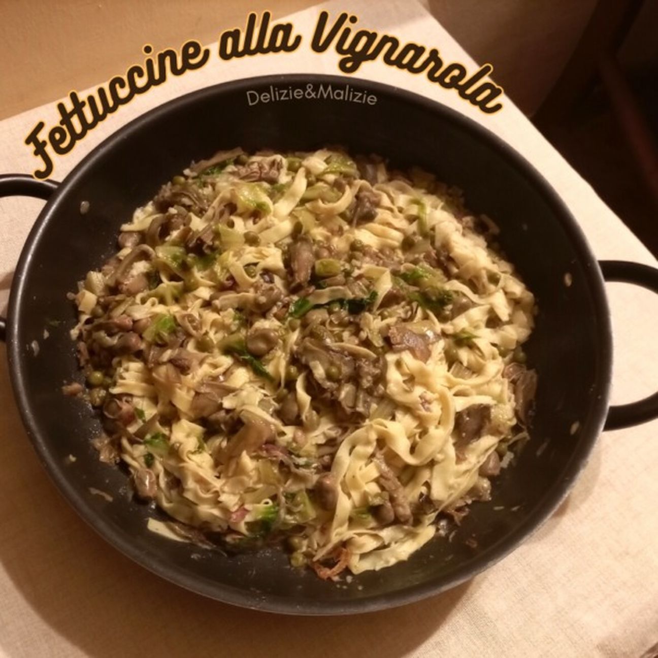 Fettuccine alla Vignarola