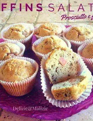 Ricetta Muffins salati prosciutto e funghi di ladyp