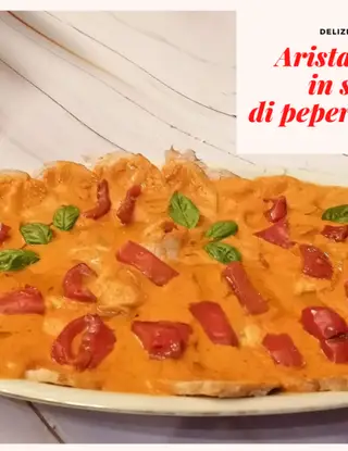 Ricetta Arista fredda in salsa di peperone rosso di ladyp