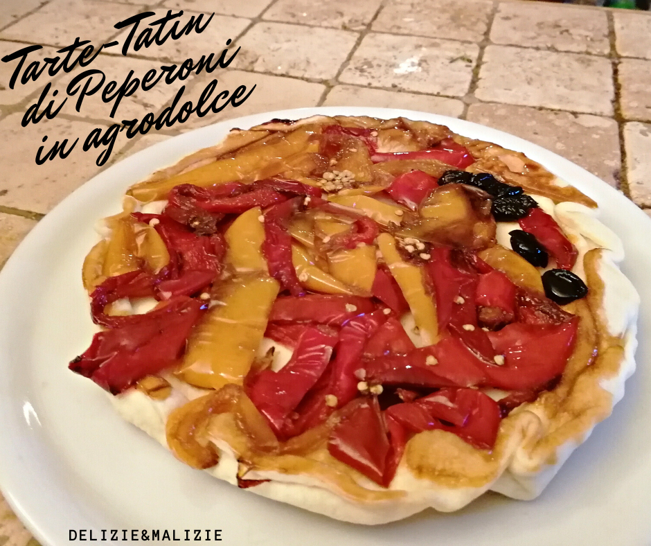 Tarte-tatin di peperoni in agrodolce