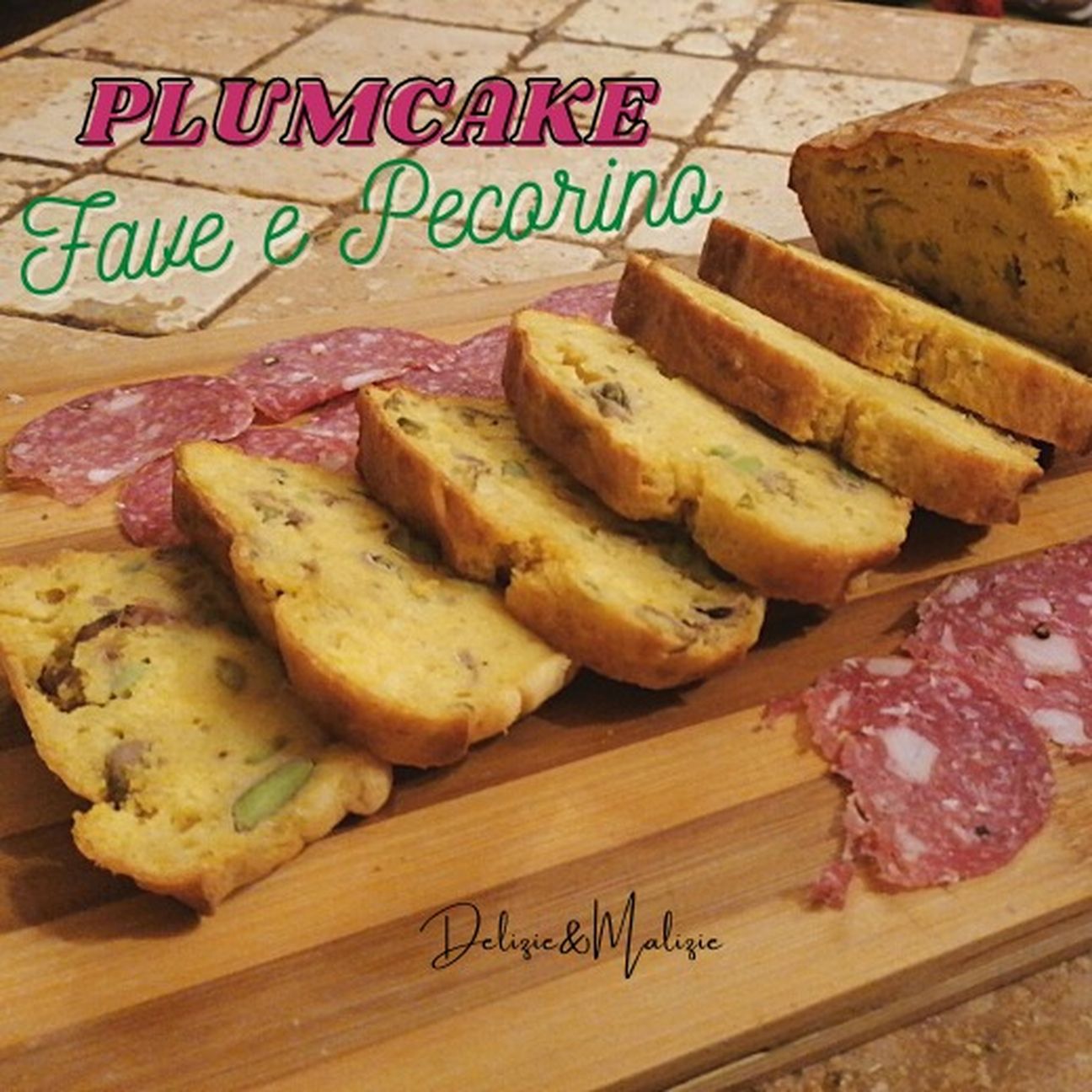 Plumcake Fave e pecorino