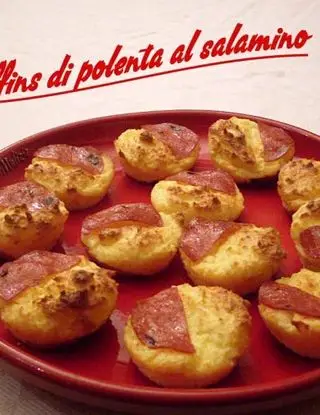 Ricetta Muffins di polenta al salamino di ladyp