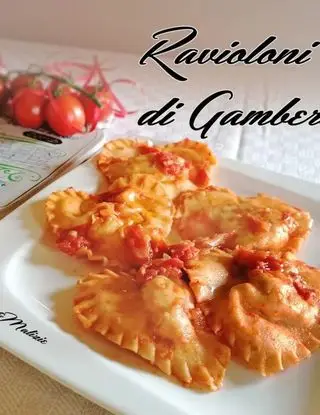 Ricetta RAVIOLONI DI GAMBERI di ladyp