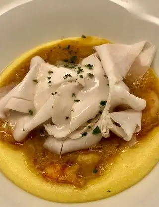 Ricetta Polenta lardellata con Gamberi di rosolina1973