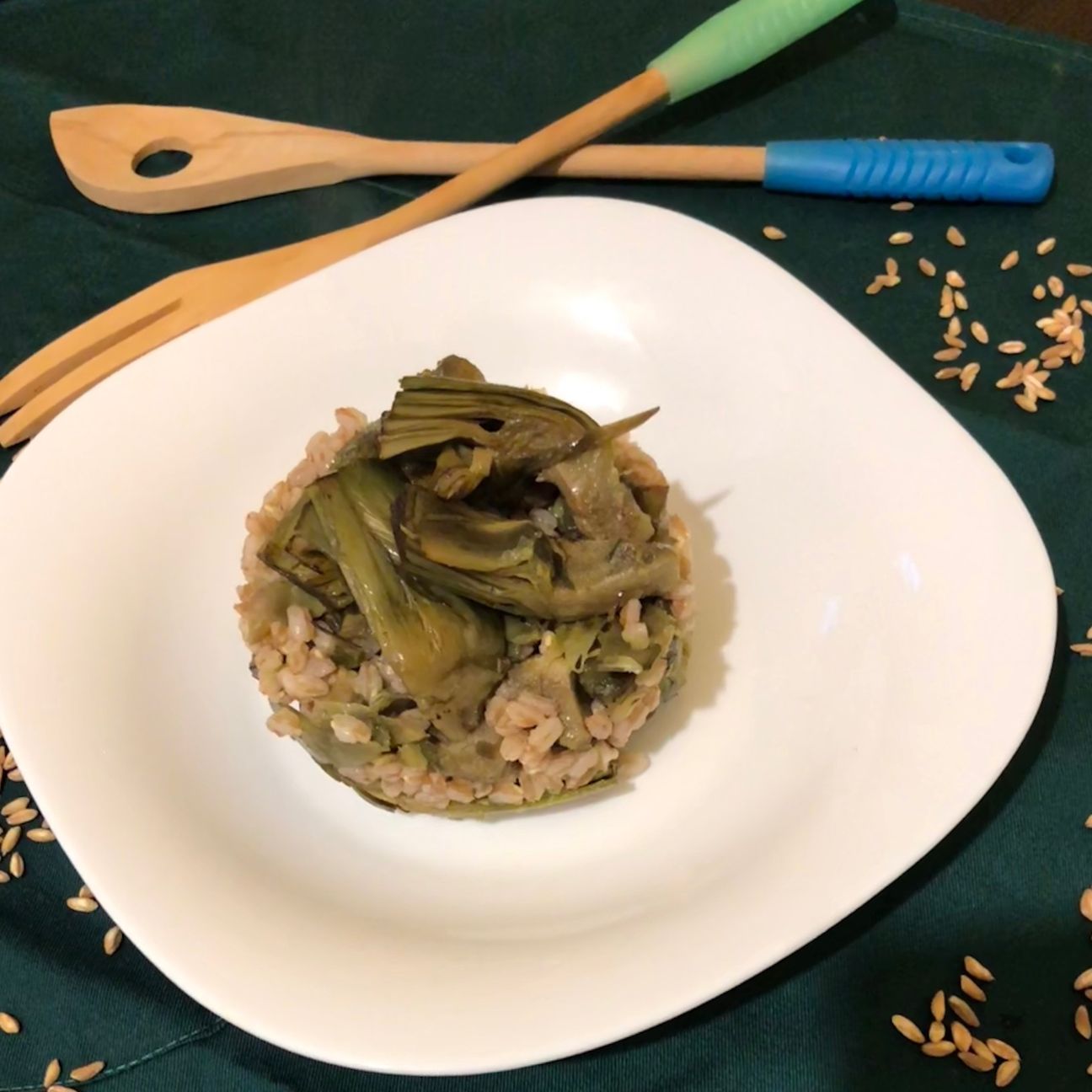Farro e carciofi