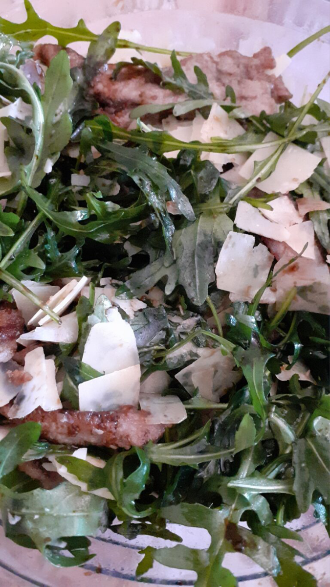 Straccetti rucola e parmigiano