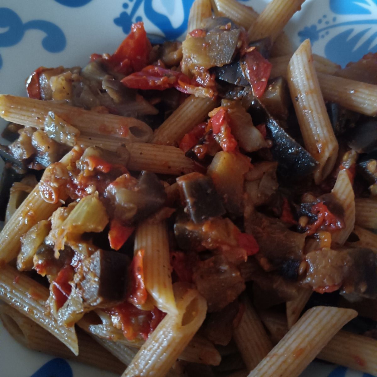 Penne con melanzane