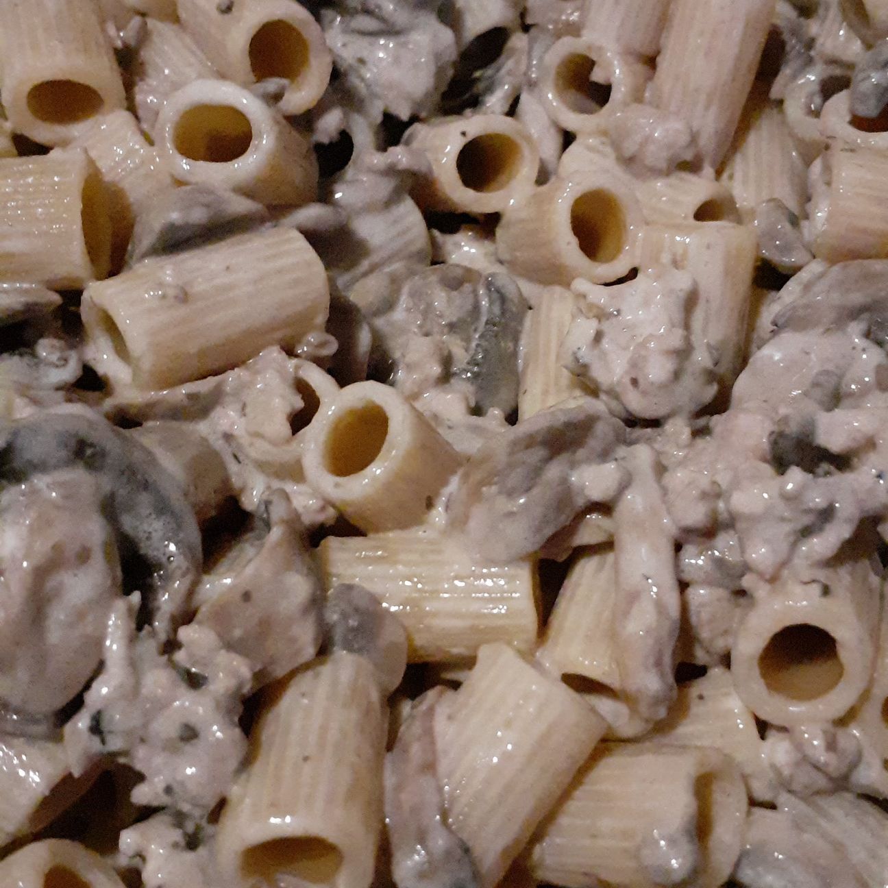 Mezze Maniche con funghi