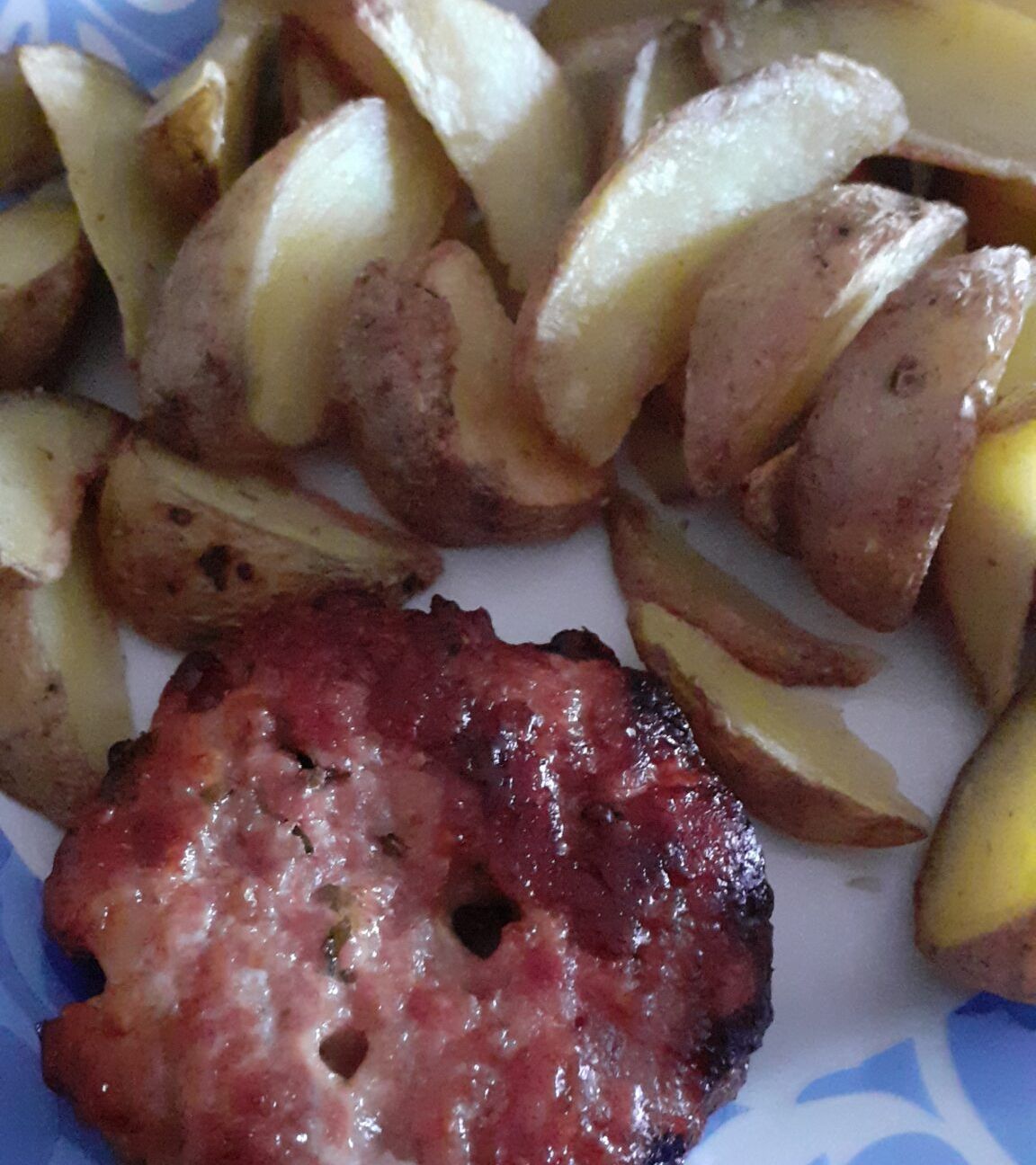 Hamburgher fatto in casa con Patate
