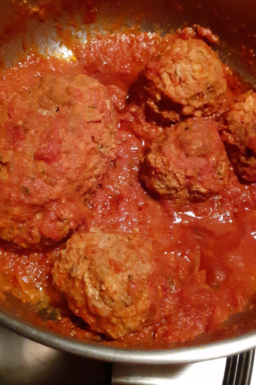Polpettone al sugo con Polpette al sugo