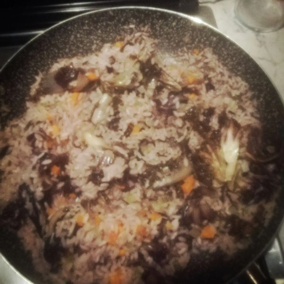 risotto al radicchio e noci