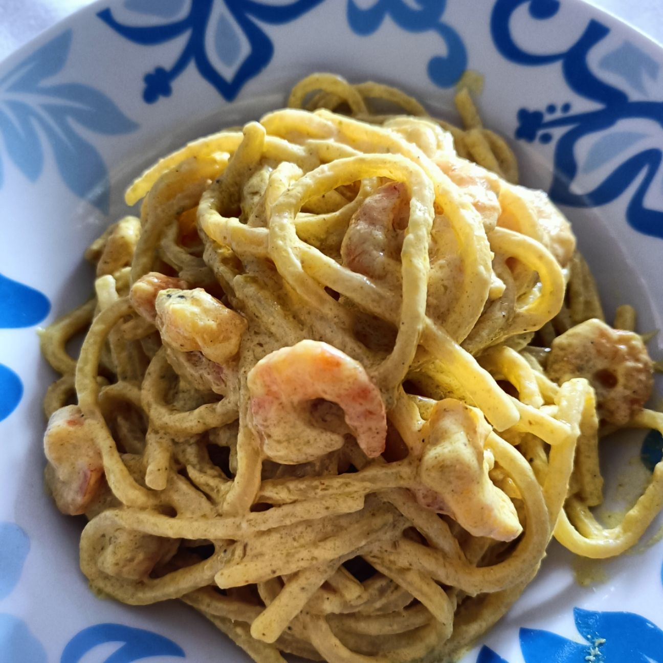Troccoli con gamberi