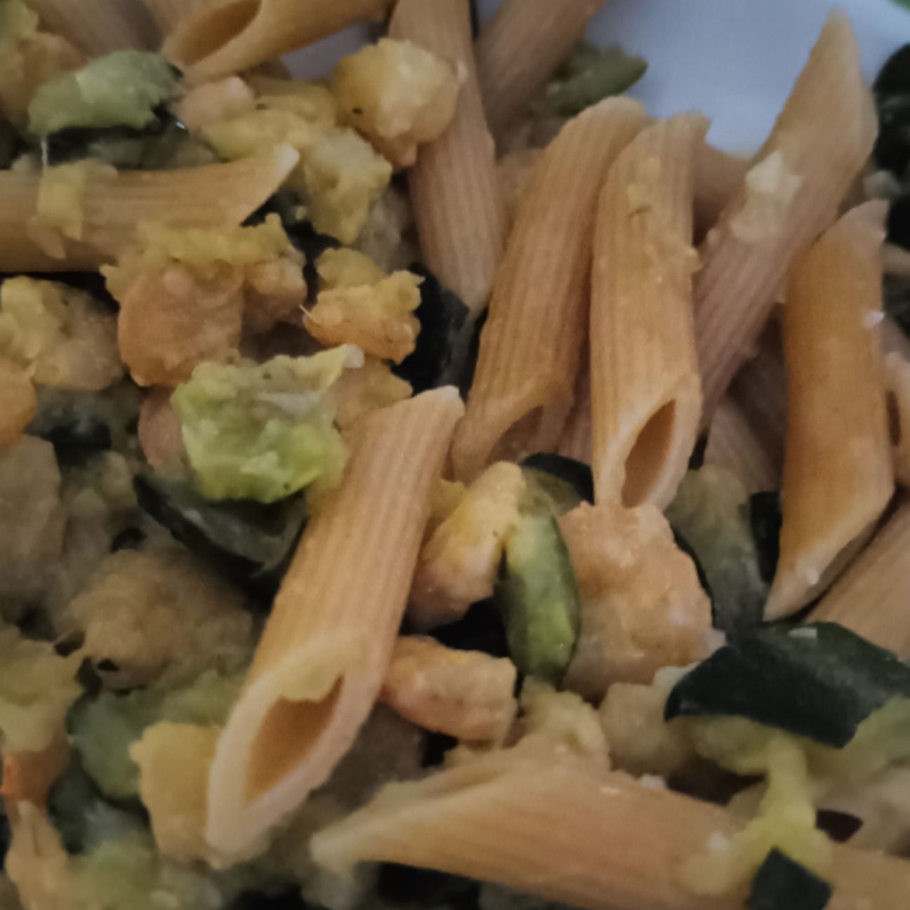 Penne zucchine e gamberetti