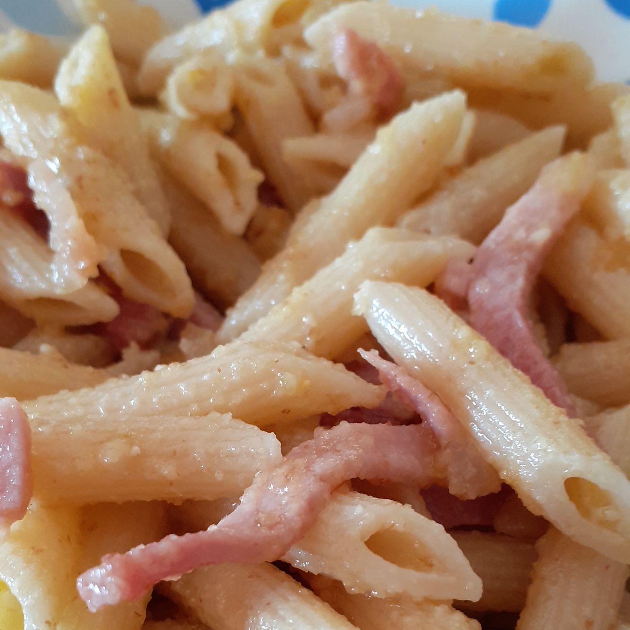 Penne speck e noci