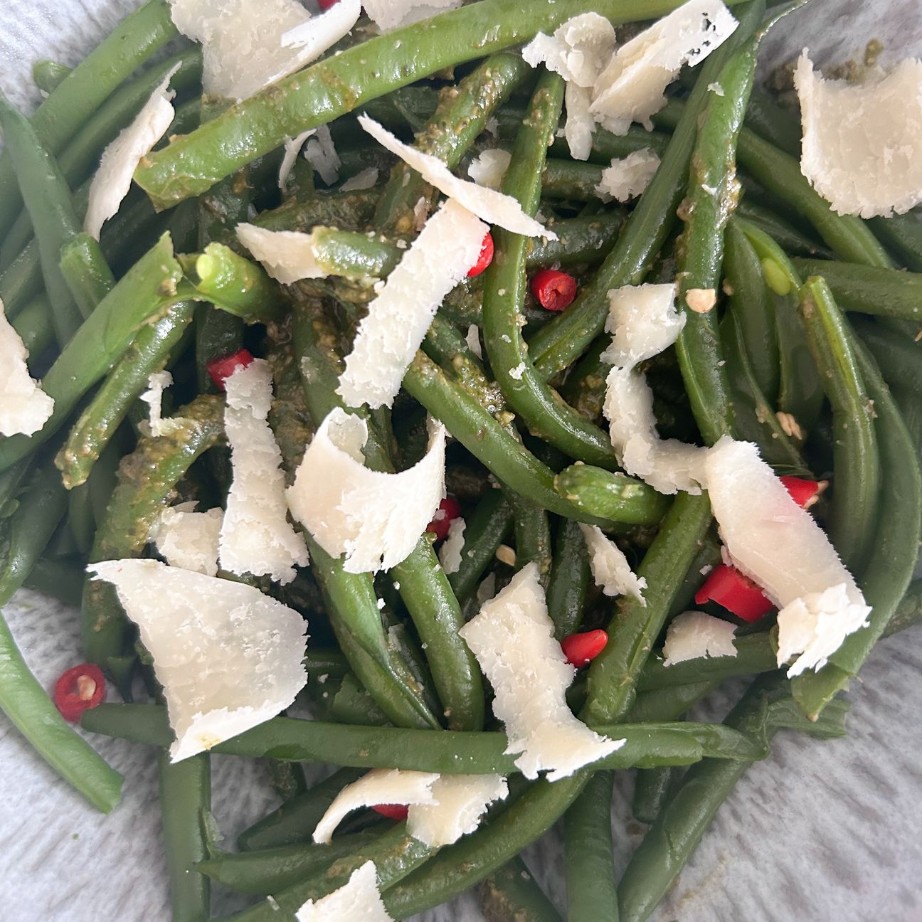 Fagiolini al pesto