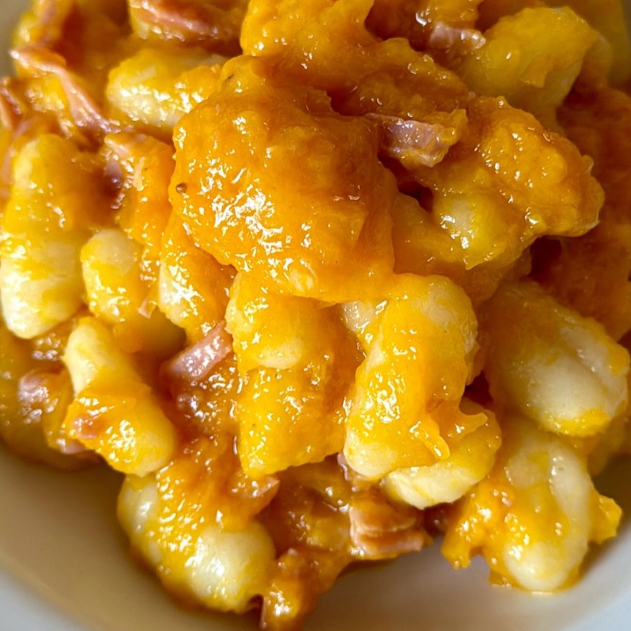 Gnocchi zucca e speck