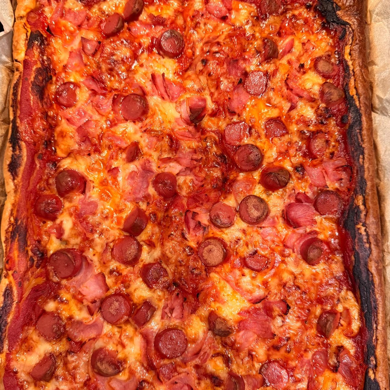 Pizza di pasta sfoglia