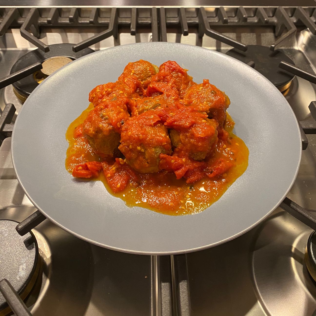 Polpette di lenticchie al sugo