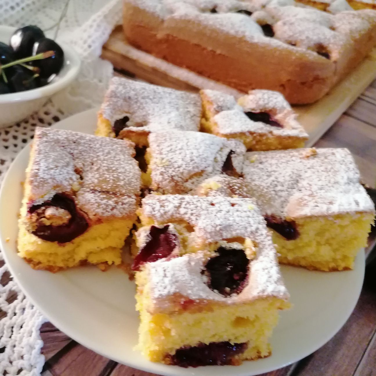 Quadrotti alle ciliegie 🍒🍒🍒