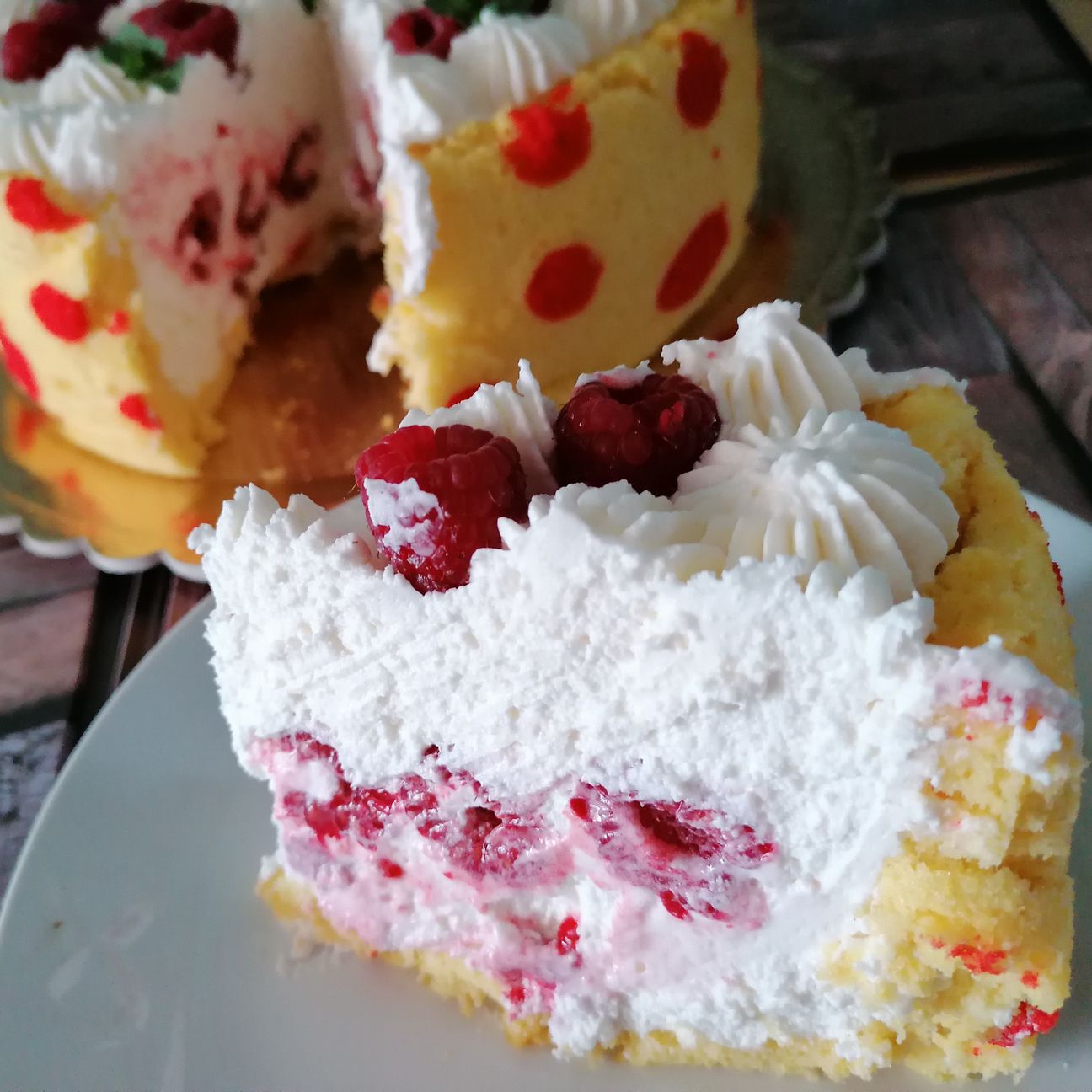 Torta ai lamponi