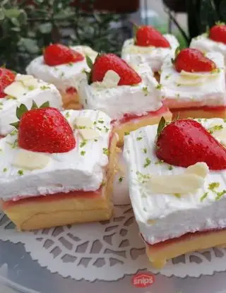 Ricetta Quadrotti lime e fragole di ljubica